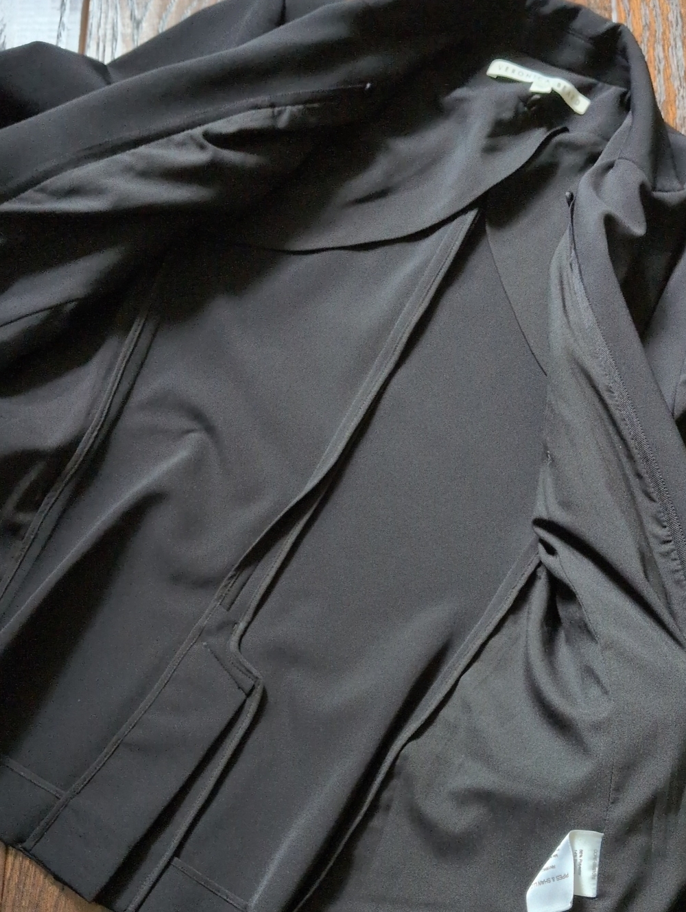 VERONICA BEARD I Classic Black Core Scuba Single-Breasted Jacket Blazer, 8 - Picture 15 of 16